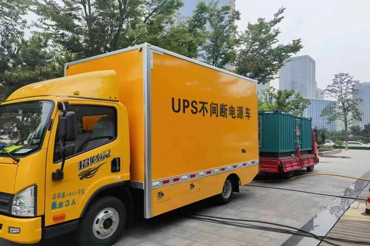 青田发电机租赁施工现场