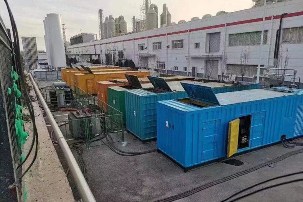 青田发电机租赁施工现场